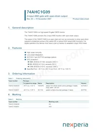 74AHC1G09GW-Q100H Datasheet Copertura