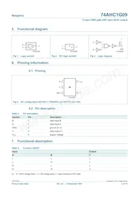 74AHC1G09GW-Q100H數據表 頁面 2