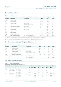 74AHC1G09GW-Q100H Datasheet Pagina 3