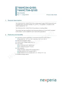 74AHCT04BQ-Q100X Datasheet Copertura