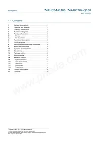 74AHCT04BQ-Q100X Datasheet Pagina 15