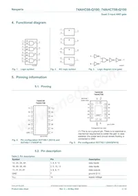 74AHCT08BQ-Q100X Datasheet Page 2