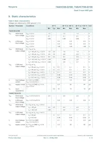 74AHCT08BQ-Q100X Datasheet Page 4