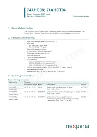 74AHCT08PW/AUJ Datasheet Copertura