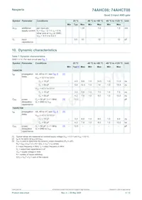 74AHCT08PW/AUJ數據表 頁面 5