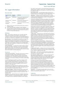 74AHCT08PW/AUJ Datasheet Pagina 11