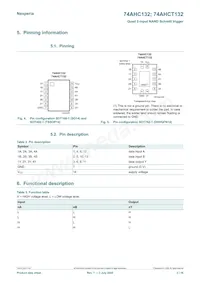 74AHCT132BQ Datasheet Pagina 3