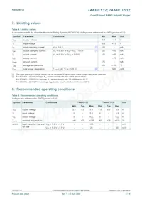 74AHCT132BQ數據表 頁面 4