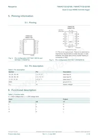 74AHCT132BQ-Q100X Datasheet Pagina 3