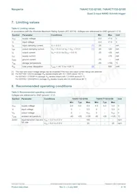 74AHCT132BQ-Q100X數據表 頁面 4