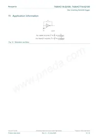 74AHCT14BQ-Q100 Datasheet Pagina 10