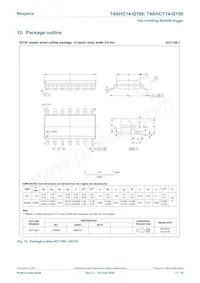 74AHCT14BQ-Q100 Datasheet Page 11