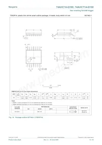 74AHCT14BQ-Q100 Datasheet Page 12