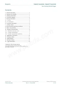 74AHCT14BQ-Q100 Datasheet Page 16