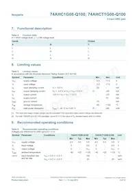 74AHCT1G08GV-Q100 Datasheet Pagina 3