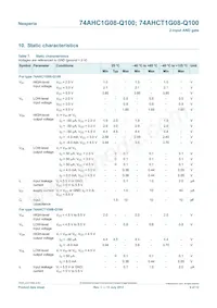 74AHCT1G08GV-Q100 Datasheet Page 4