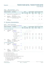 74AHCT1G08GV-Q100 Datasheet Page 5