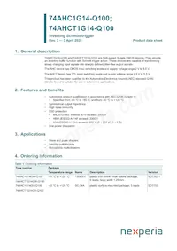 74AHCT1G14GV-Q100 Datasheet Copertura