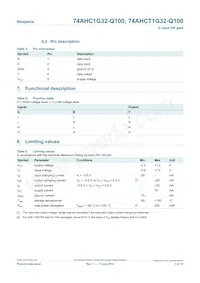 74AHCT1G32GV-Q100 Datenblatt Seite 3