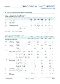 74AHCT1G86GW-Q100 Datasheet Pagina 4