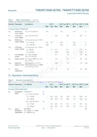 74AHCT1G86GW-Q100 Datasheet Page 5