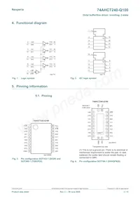 74AHCT240BQ-Q100X數據表 頁面 2