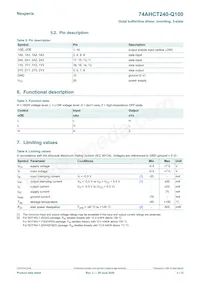 74AHCT240BQ-Q100X Datasheet Pagina 3