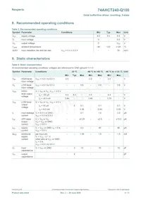 74AHCT240BQ-Q100X數據表 頁面 4