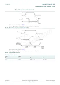 74AHCT240BQ-Q100X Datasheet Pagina 6