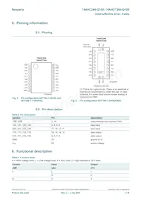 74AHCT244D-Q100 Datasheet Pagina 3