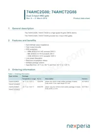 74AHCT2G08GD Datenblatt Cover