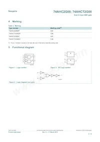 74AHCT2G08GD Datasheet Page 2