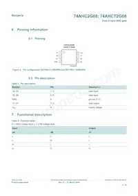 74AHCT2G08GD Datasheet Page 3