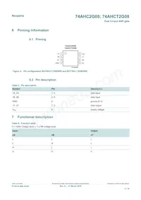 74AHCT2G08GD Datasheet Pagina 3