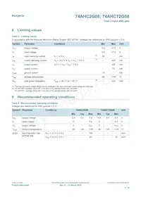 74AHCT2G08GD Datasheet Page 4