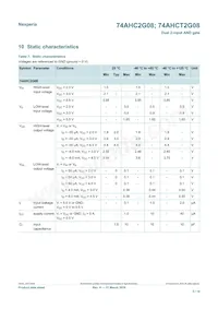 74AHCT2G08GD Datasheet Page 5