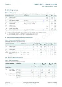 74AHCT2G125GD Datasheet Pagina 3