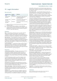 74AHCT2G125GD Datasheet Page 11