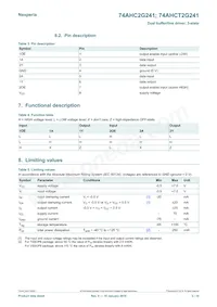 74AHCT2G241GD Datasheet Pagina 3