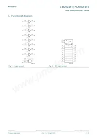 74AHCT541PW/AUJ Datasheet Pagina 2