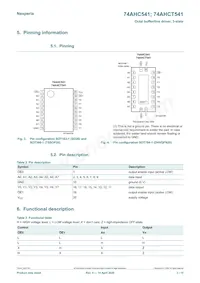 74AHCT541PW/AUJ Datasheet Pagina 3