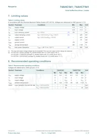 74AHCT541PW/AUJ Datasheet Pagina 4