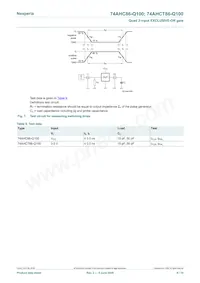 74AHCT86BQ-Q100X數據表 頁面 8