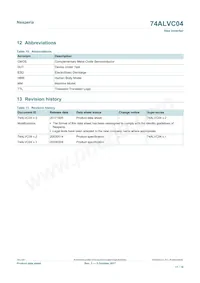 74ALVC04PW Datasheet Page 11