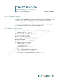 74ALVC125BQ-Q100X Datasheet Copertura