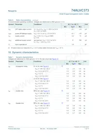 74ALVC373PW Datasheet Page 7