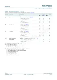 74ALVC373PW Datasheet Page 8