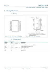 74ALVC374PW數據表 頁面 4