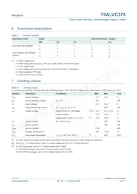 74ALVC374PW Datasheet Pagina 5