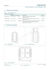 74ALVC574D Datasheet Pagina 2